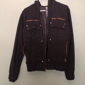 OAK Black Zip Up Jacket
